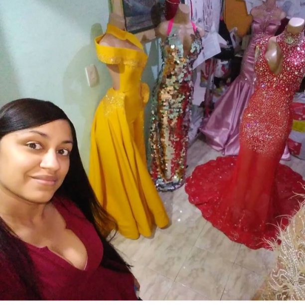 Todo tipo de vestidos de gala se hacen en Caracas, Venezuela. Ángela  Echarry en Kuentro